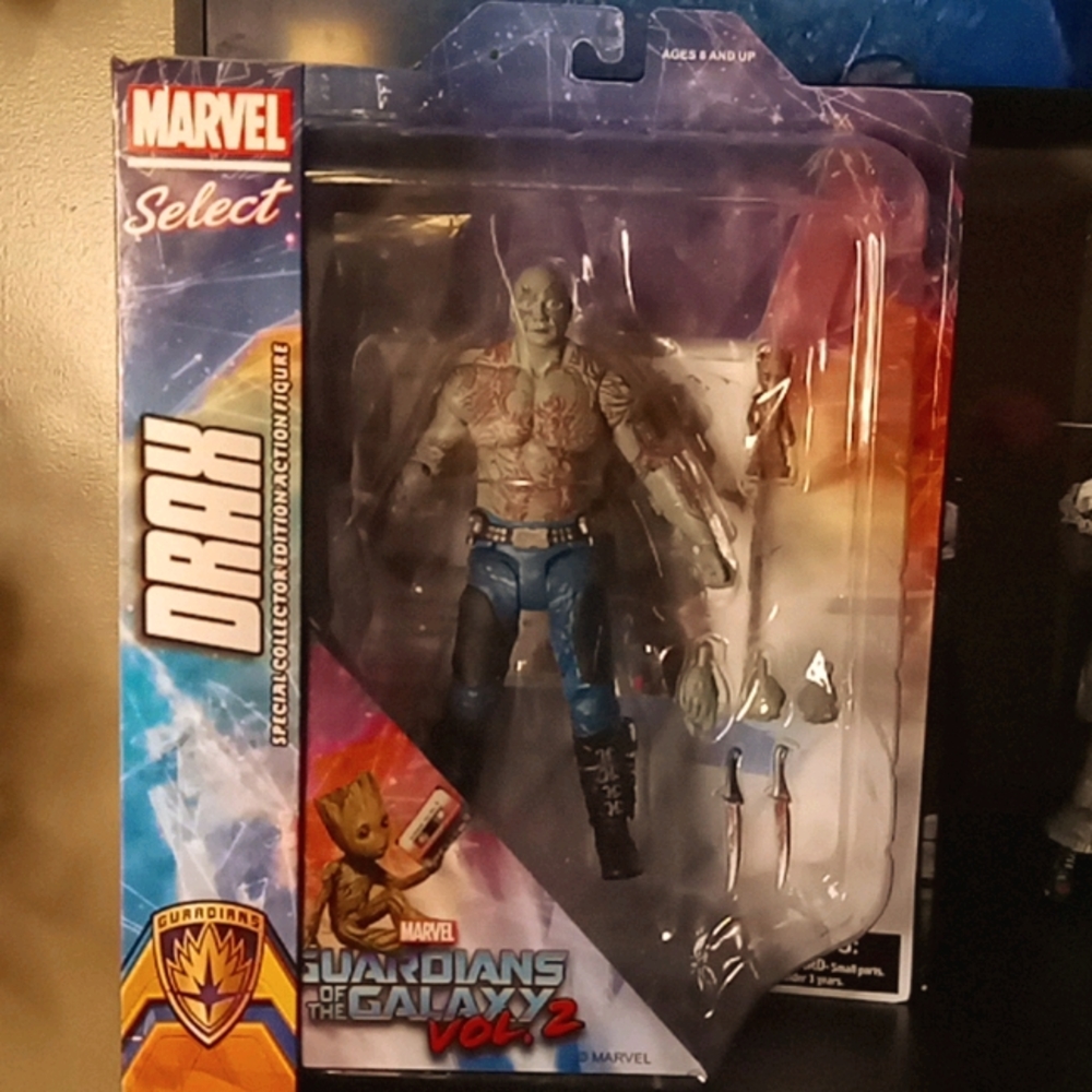 Marvel select Drax and baby Groot